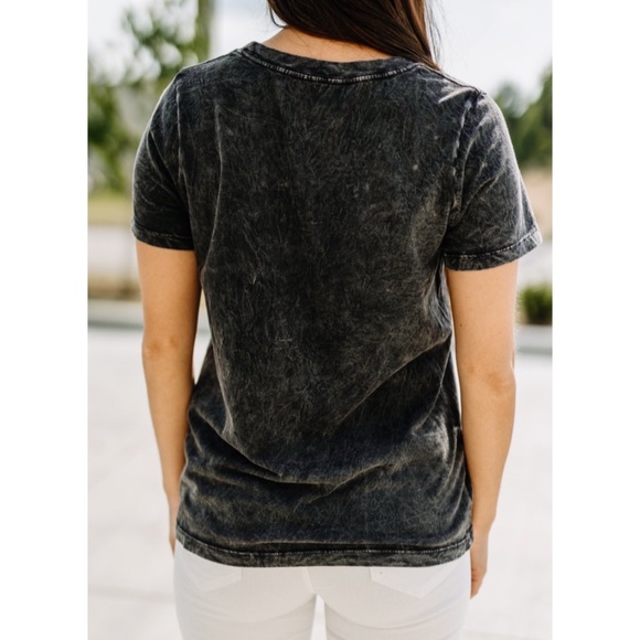 . Rock & Roll Mineral Wash Short Sleeve Graphic T-Shirt - Picture 6 of 14